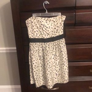 Theory navy silk tiered dress